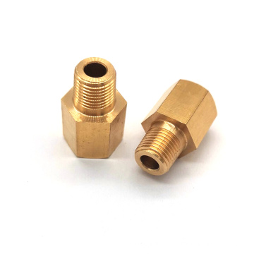 Adaptador reductor de latón 1/8 NPT a 1/8 BSPT